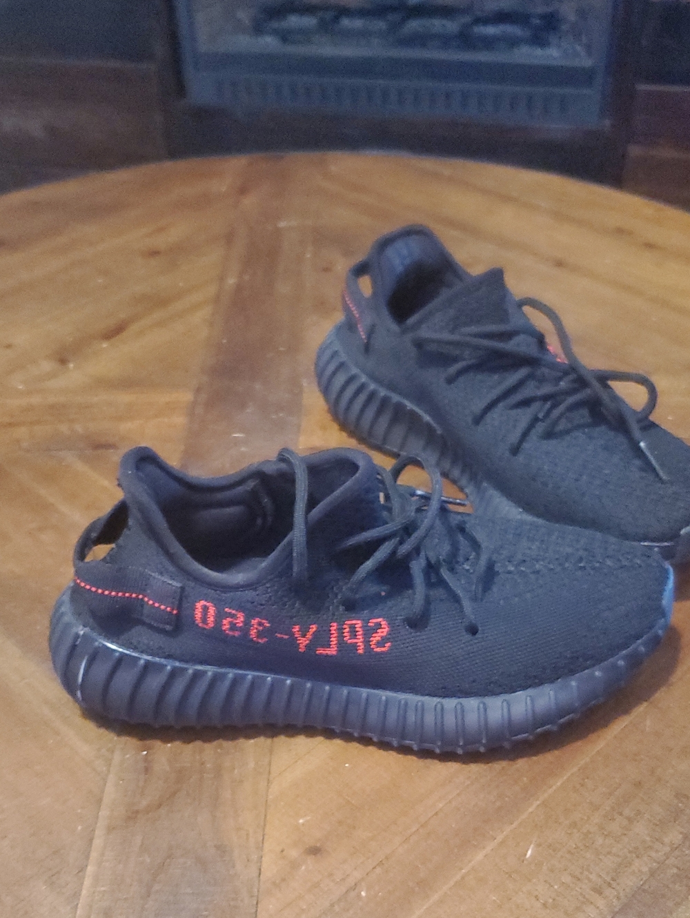adidas Black Athletic Sneakers with Red 'SPLY-350' Accent